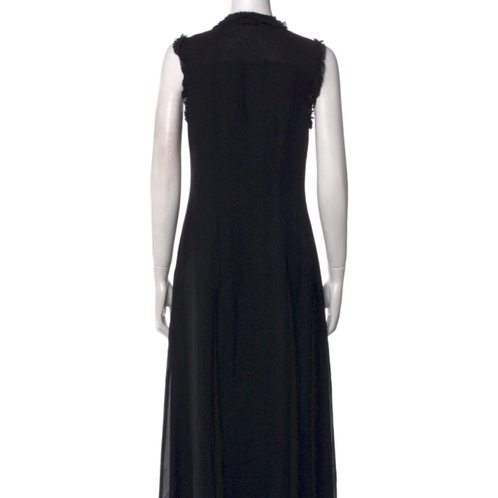 NWOT ULLA JOHNSON Silk Claudine Midi Dress in Noir XS $850 - Picture 6 of 9